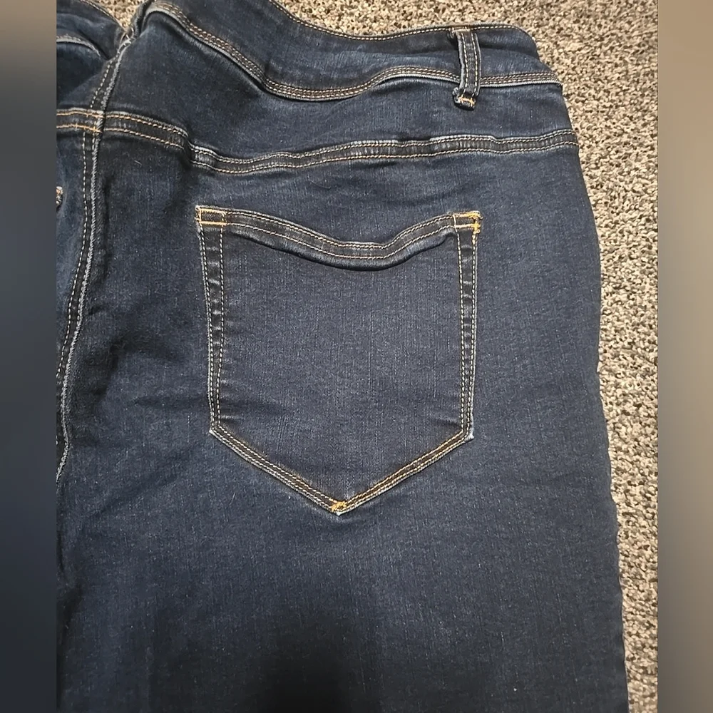 Maurices Dark Blue Skinny Jeans Stretchy Womens Size 22 Reg. - Picture 5 of 15